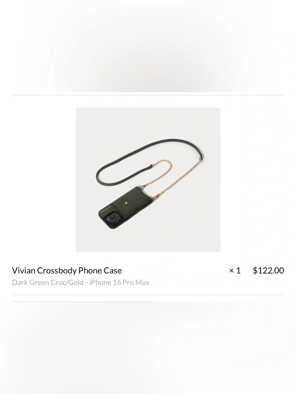 Bandolier Vivian Crossbody Phone case Green Croc